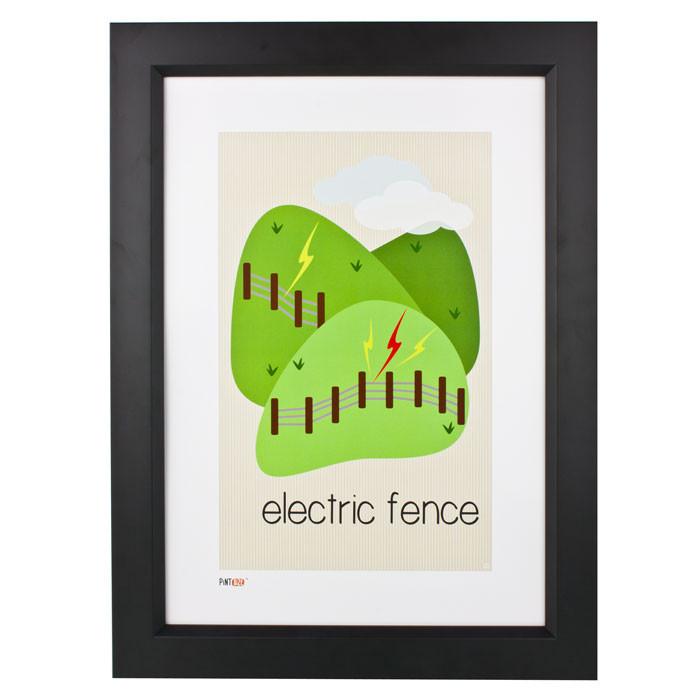 Pint Size Electric Fence Print (A3) | Koop.co.nz
