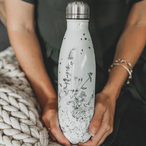 Chunky Reusable Stainless Bottle - Wildflower (500ml) | Koop.co.nz