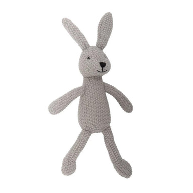 Lily & George Wild Ones Grey Knitted Bunny | Koop.co.nz