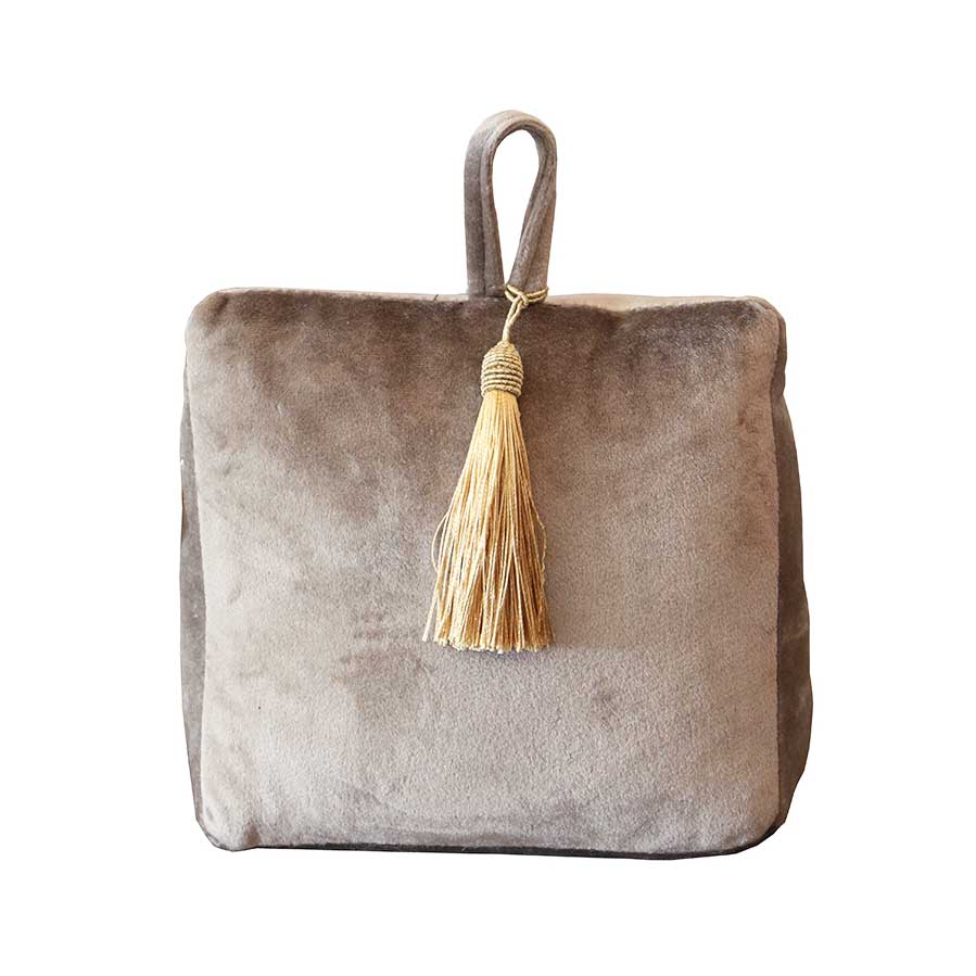 Le Forge Velvet Tassel Door Stop - Champagne | Koop.co.nz